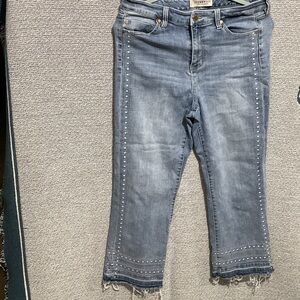 Liverpool Light Blue Ankle Jeans with Stud Details